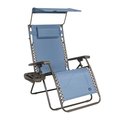 Snow Joe Bliss Hammocks Gravity Free Chair w Canopy , Drink Tray, Pillow GFC-436WDB